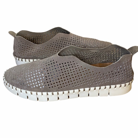 Jeffrey Campbell Tiles Perforated Suede Sneaker - Picture 1 of 11